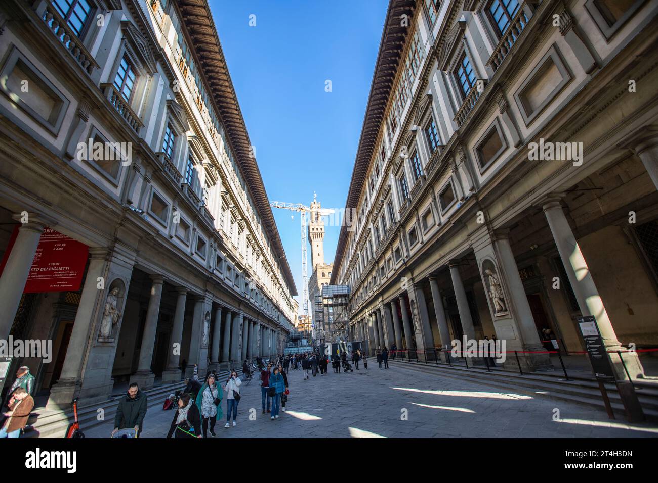 Firenze, Italia: Galleria degli Uffizi in Piazzale degli Uffizi a Firenze. Italia a Foto Stock