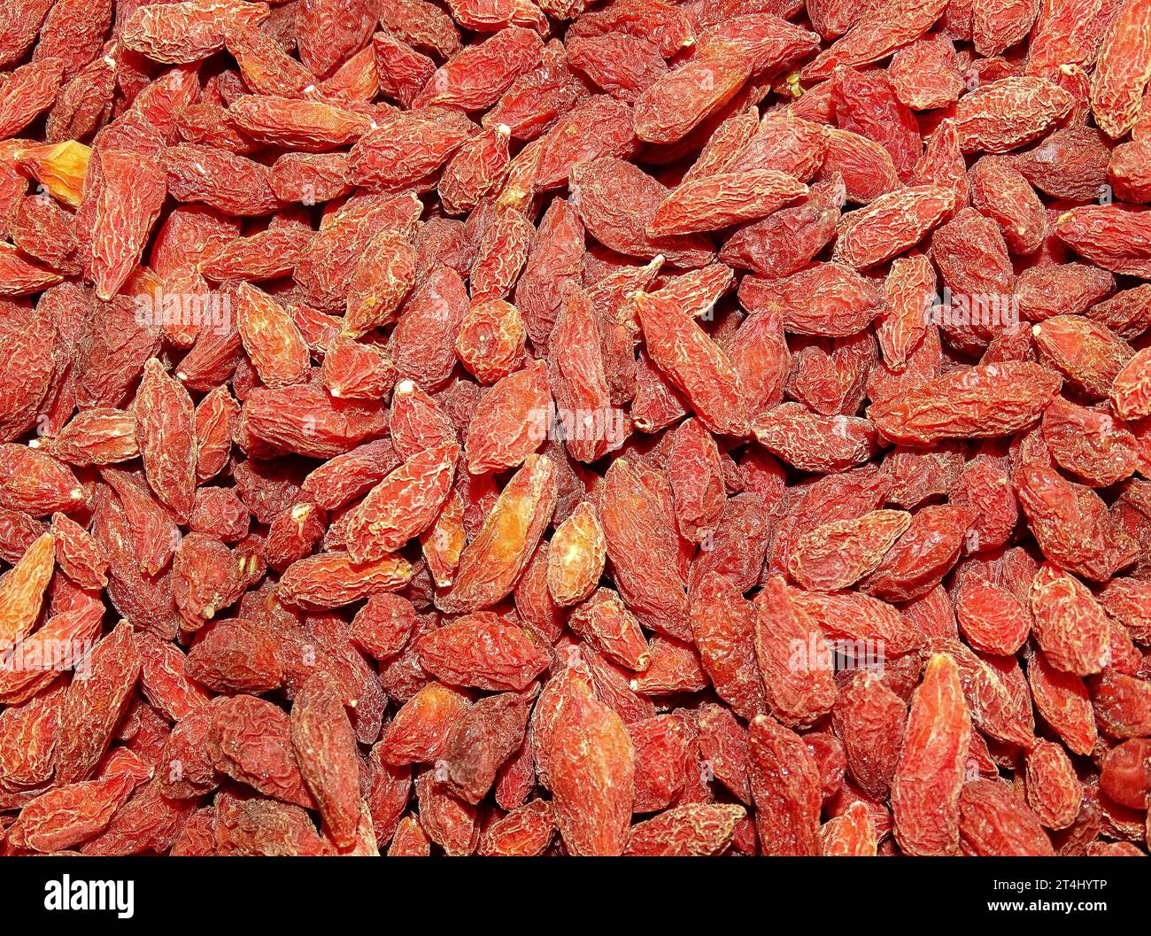 Pila di essiccati goji bacche Foto Stock