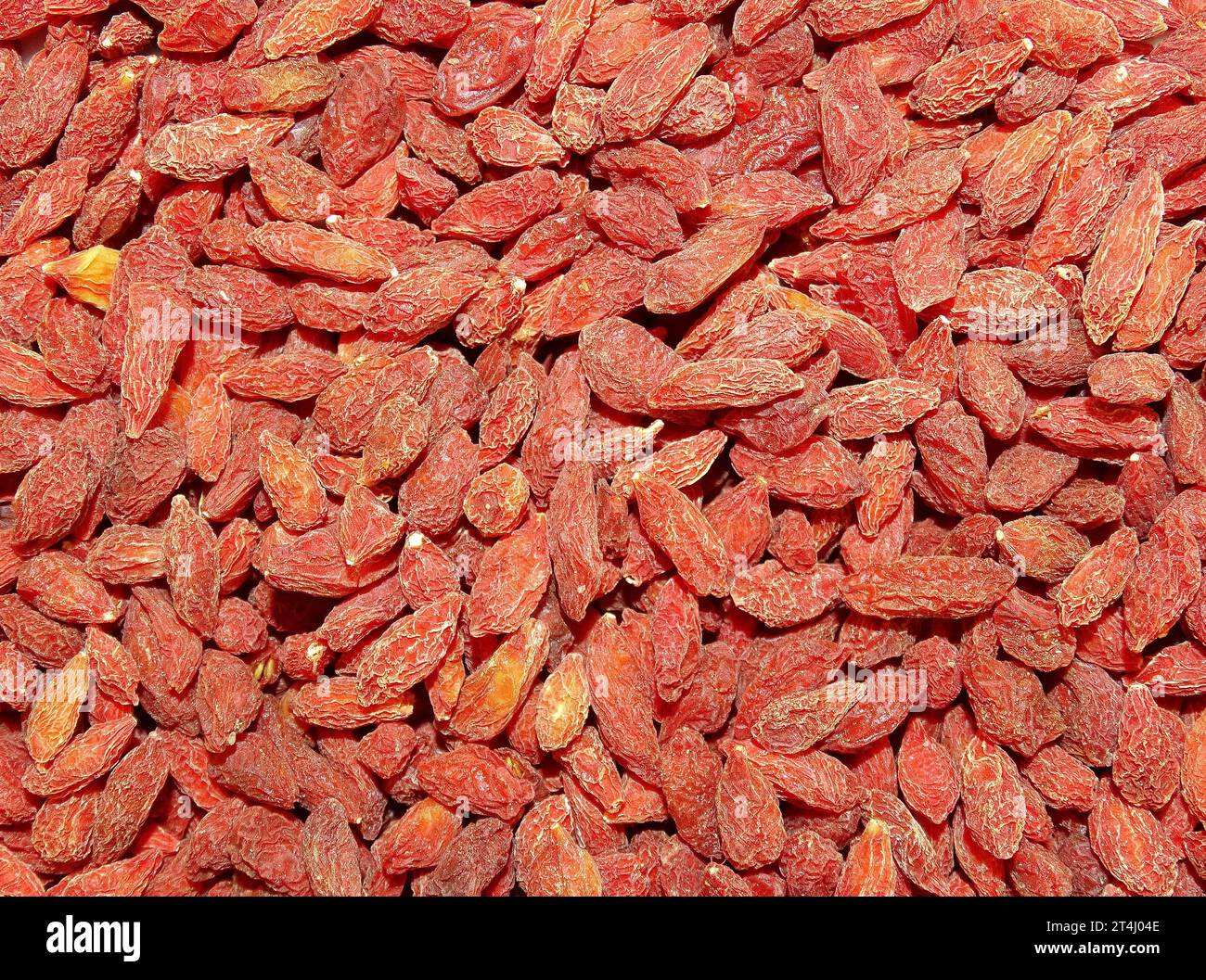 Pila di essiccati goji bacche Foto Stock