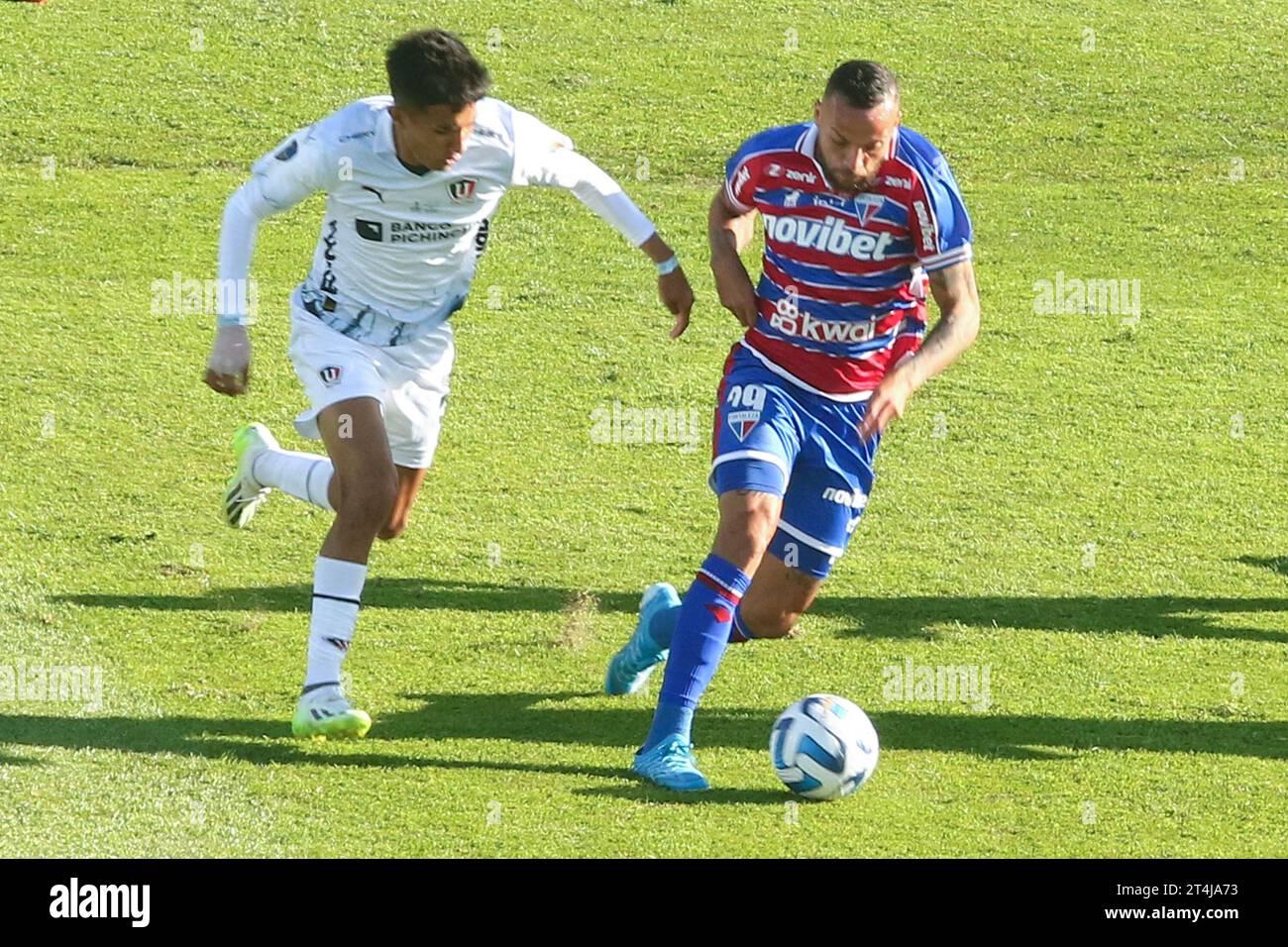 Maldonado, Uruguay, 28 ottobre 2023, Guilherme di Fortaleza durante una partita finale della CONMEBOL Sudamericana Cup allo Stadio Domingo Burgueño Foto Stock