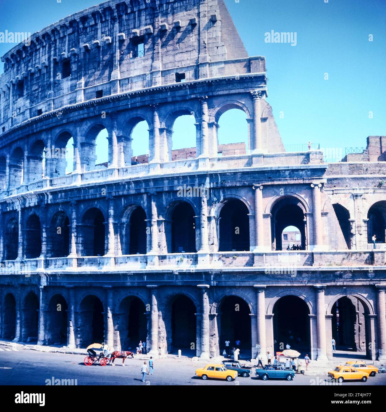 Colosseo Roma Italia 1960 circa - primi anni 1970 Foto Stock