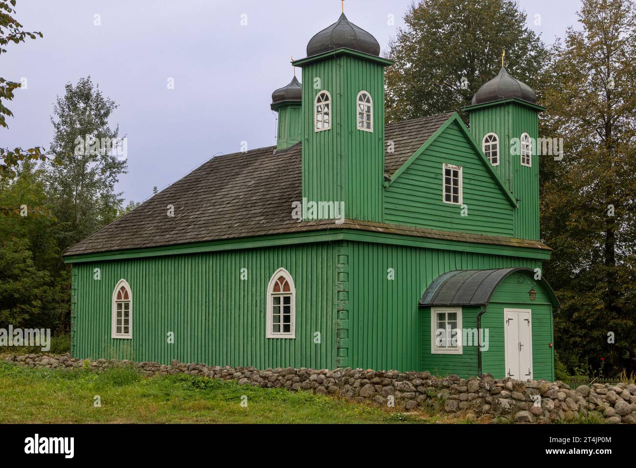 Moschea di legno Kruszyniany, nel voivodato di Podlaskie, Polonia Foto Stock