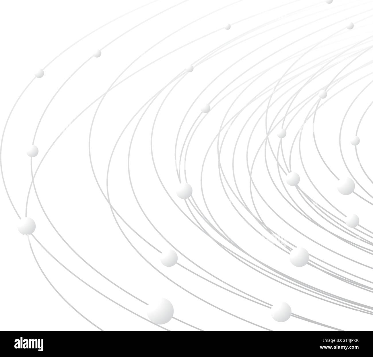 Background astratto della tecnologia. Sfondo geometrico astratto. Anelli e cerchi fanno da sfondo. Illustrazione Vettoriale