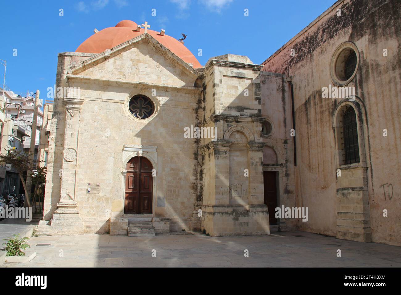 Ex chiesa ortodossa (Agia Ekaterini Sinaiton) a heraklion a creta in grecia Foto Stock