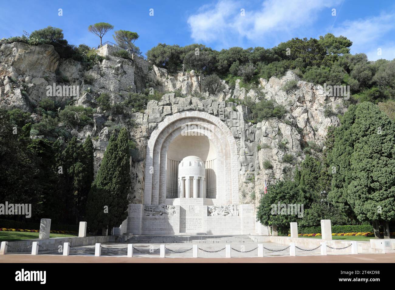 Monumento ai morti di Rauba Capeu a Nizza Foto Stock