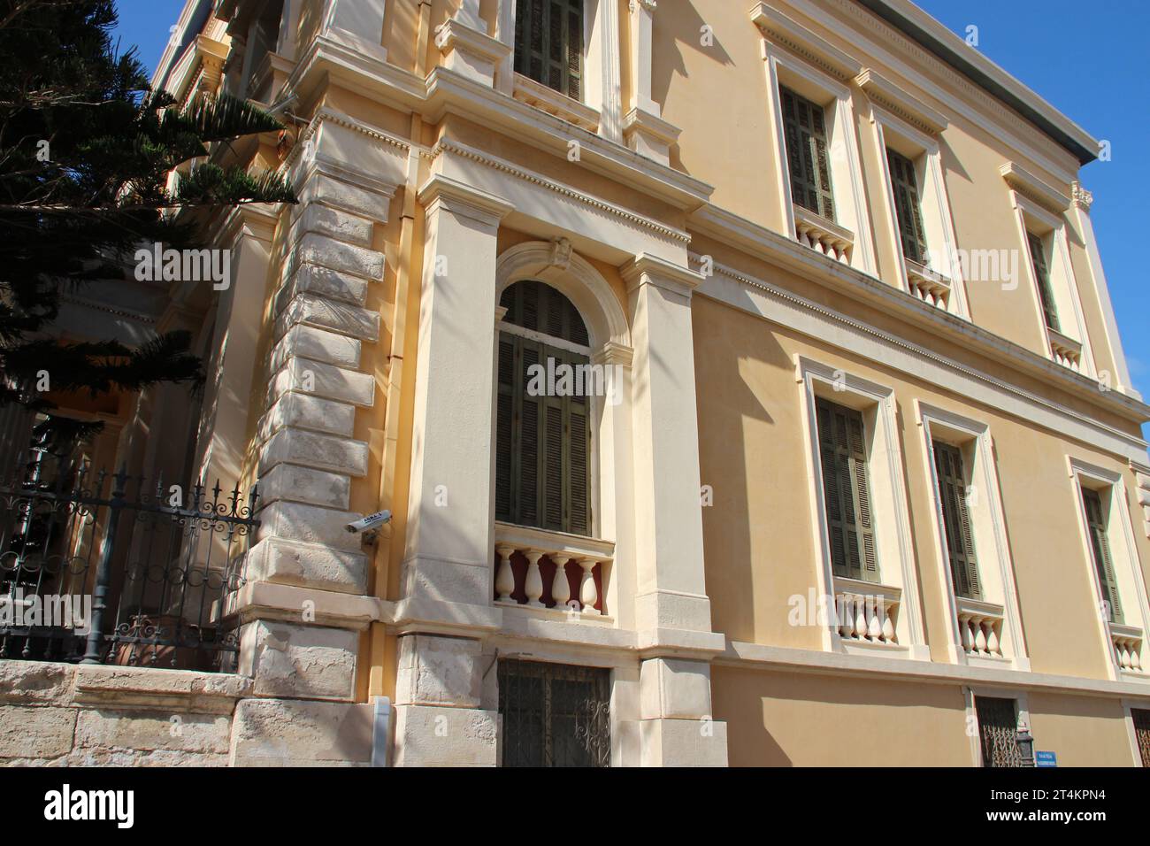 vecchia sala (museo storico) a heraklion a creta in grecia Foto Stock