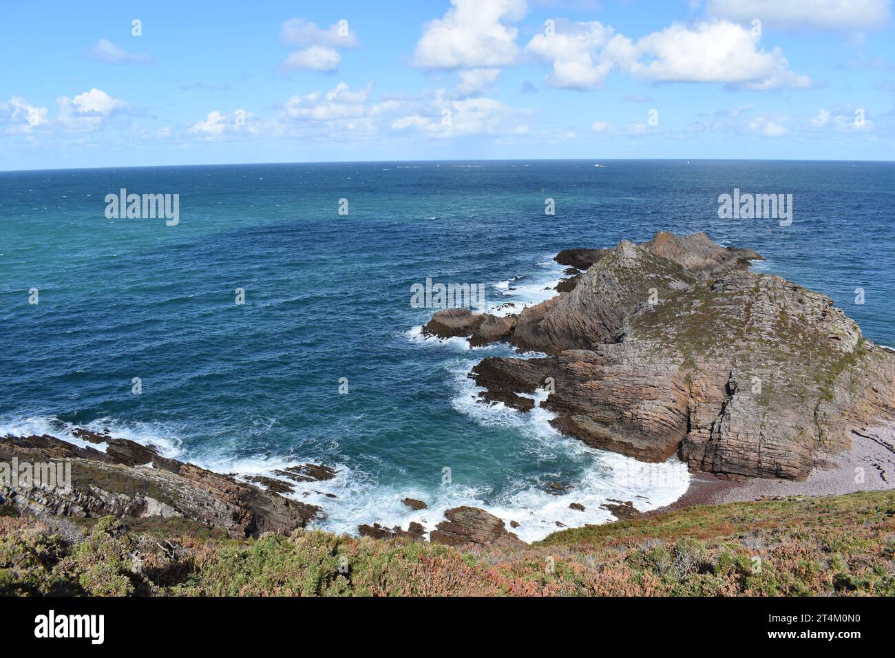 Pointe du Cap d'Erquy BRETAGNA FRANCIA Foto Stock