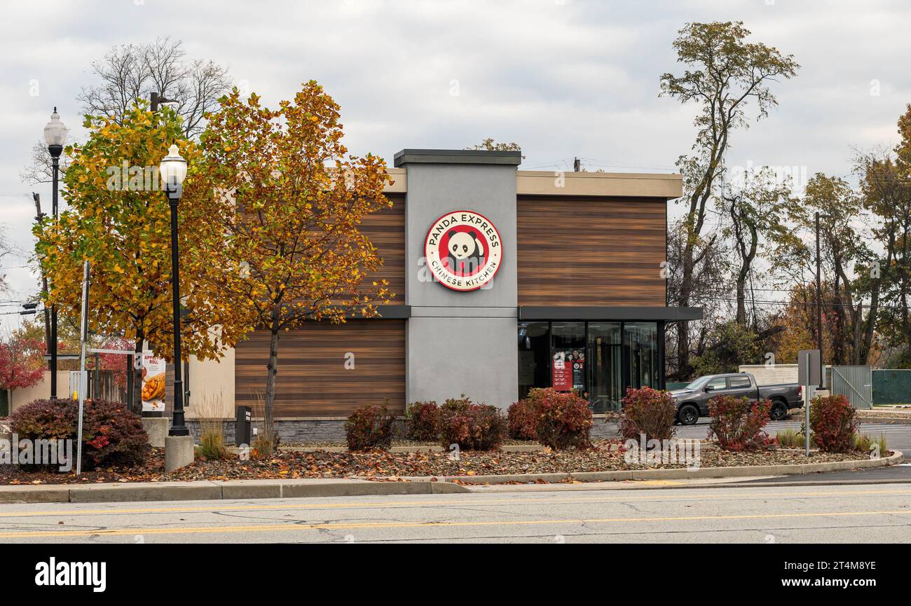 Il fast food Panda Express si trova sulla William Penn Highway a Monroeville, Pennsylvania, Stati Uniti Foto Stock