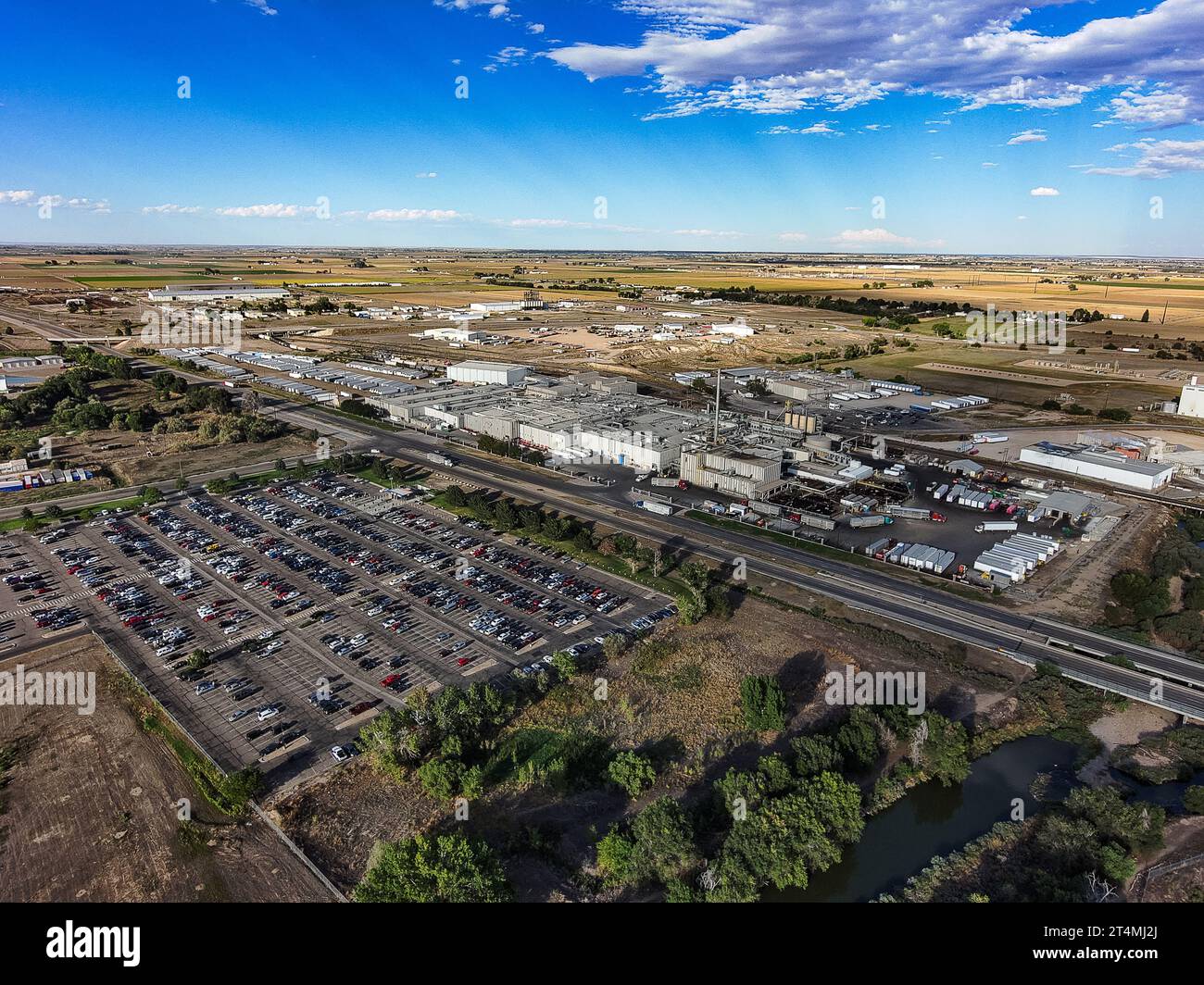 JBS macello lavorazione del bestiame Greeley Colorado 2023 Foto Stock