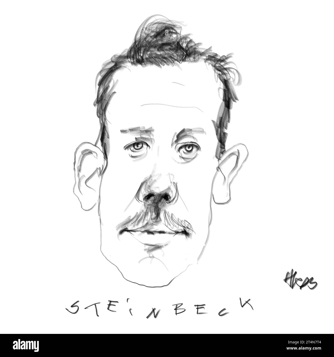 Ritratto dell'autore Steinbeck Foto Stock