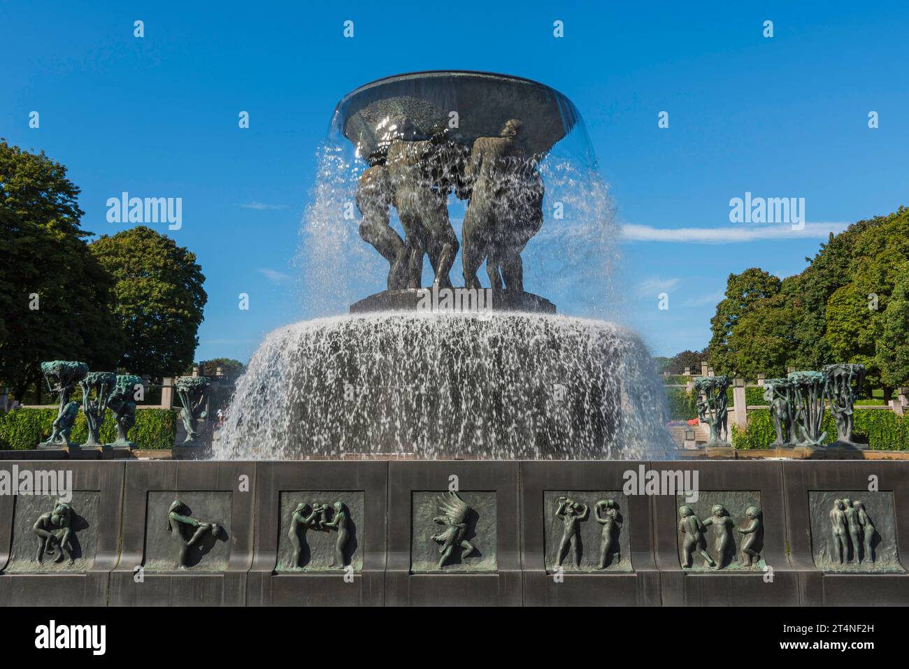 Fontana di Vigeland, Frogner Park, Oslo, Norvegia Foto Stock