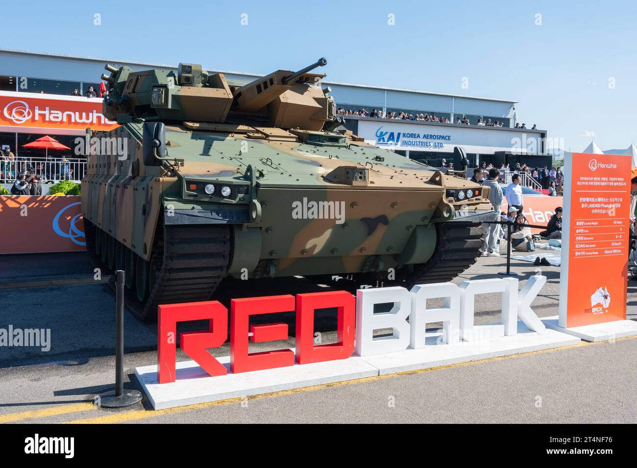 Seongnam, Corea del Sud - 21 ottobre 2023: RedBack esposto al Seoul Airshow ADEX 2023. Foto Stock