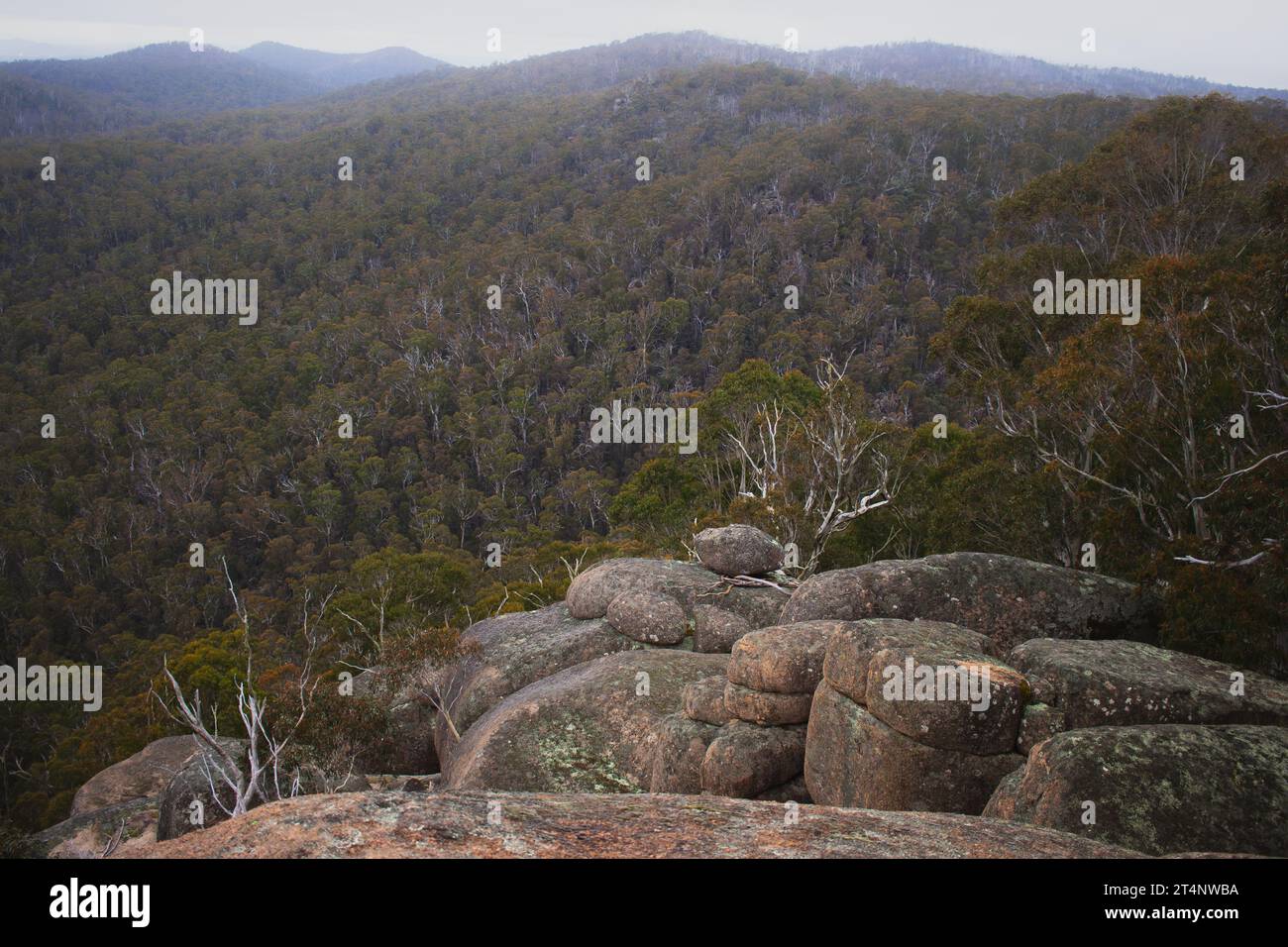 Square Rock Outlook, Canberra, Australia Foto Stock