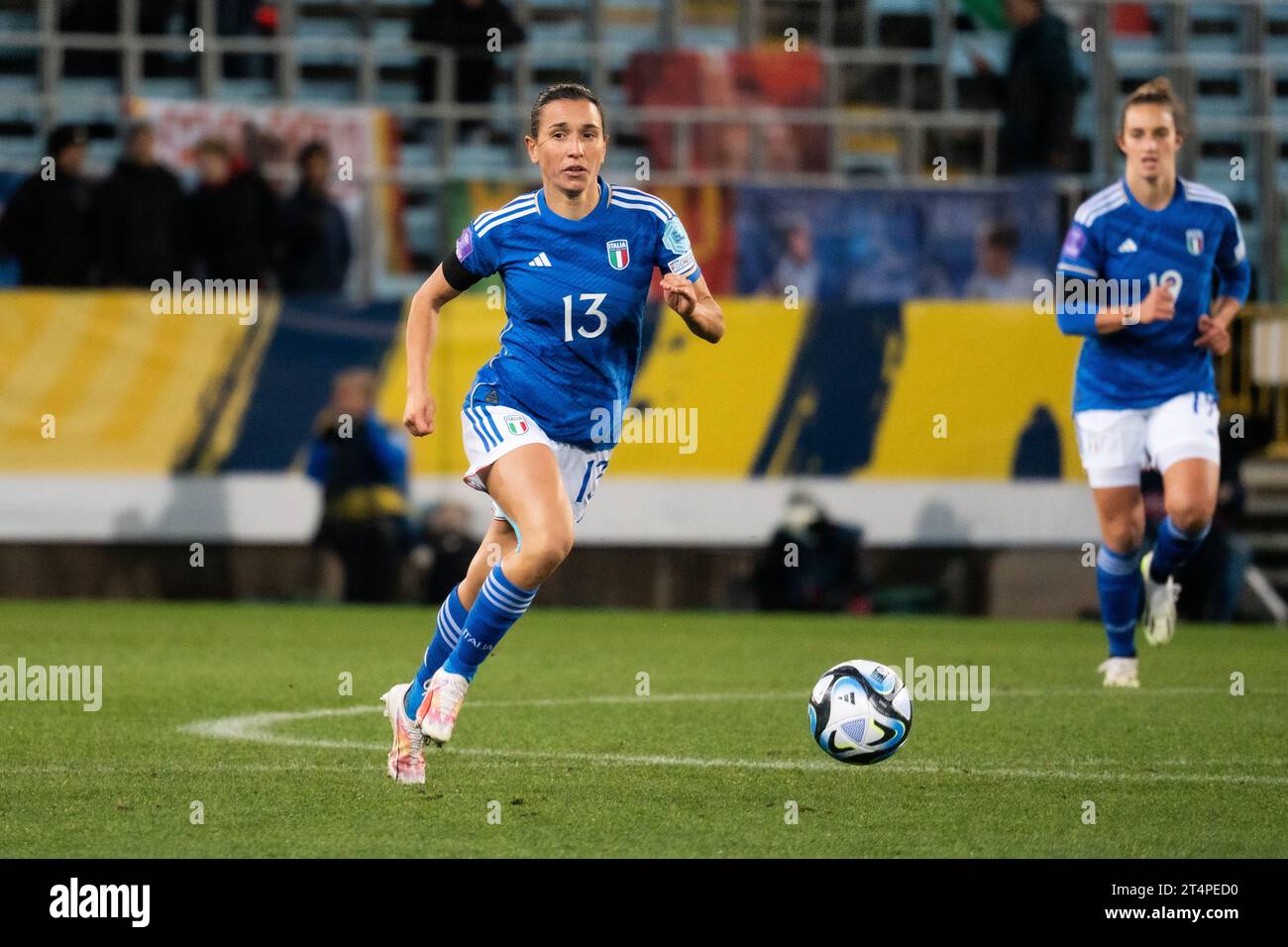 Malmoe, Svezia. 31 ottobre 2023. Lucia di Guglielmo (13) è stata vista durante la partita della UEFA Nations League tra Svezia e Italia all'Eleda Stadion di Malmoe. (Foto: Gonzales Photo/Alamy Live News Foto Stock