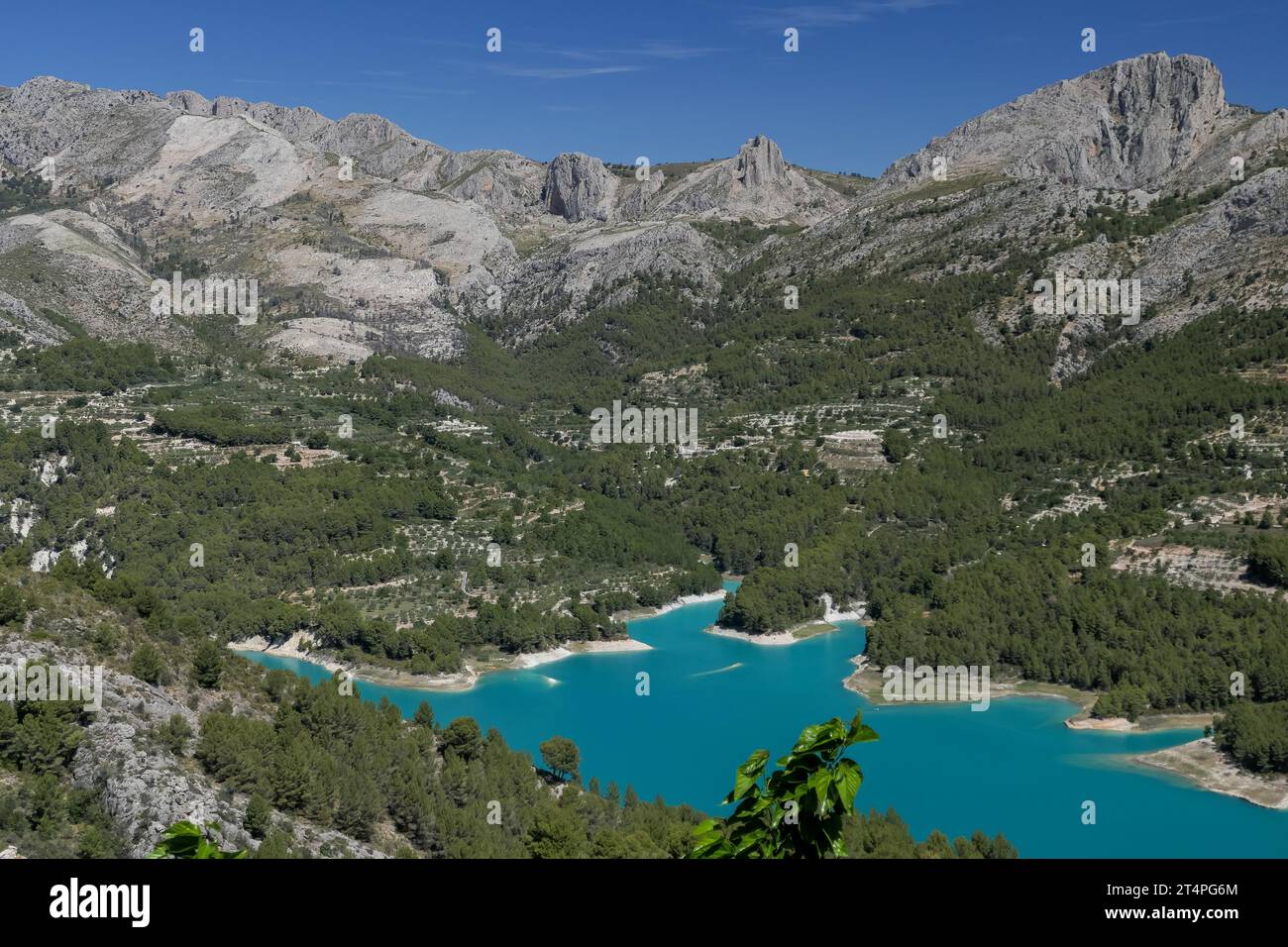 Alicante in Spagna: Il serbatoio Embassament de Guadalest Foto Stock