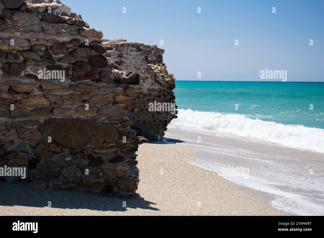 Scogliere create dall'uomo a Cabo de Gata Foto Stock