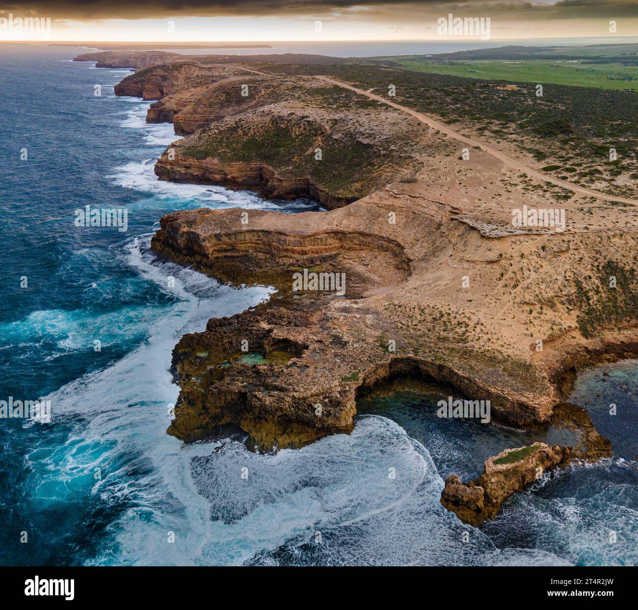 Rocky Cliffs and Coves Foto Stock