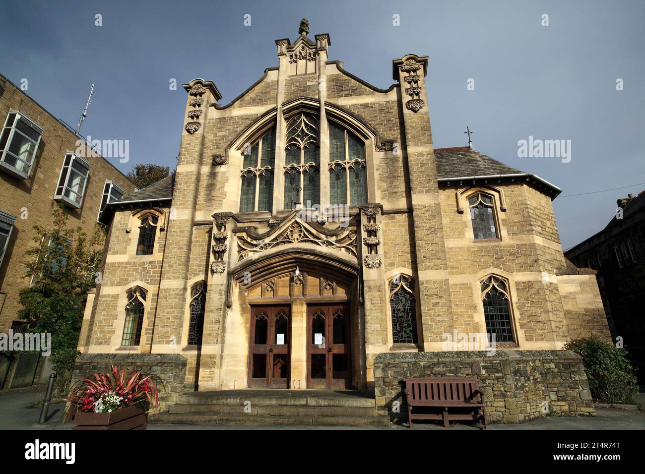 St Andrew's Methodist and United Reformed Church, Newmarket Street, Skipton, Yorkshire. Foto Stock