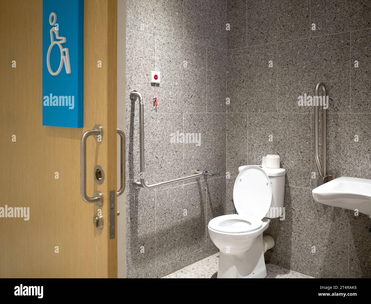 Servizi igienici per disabili Foto Stock