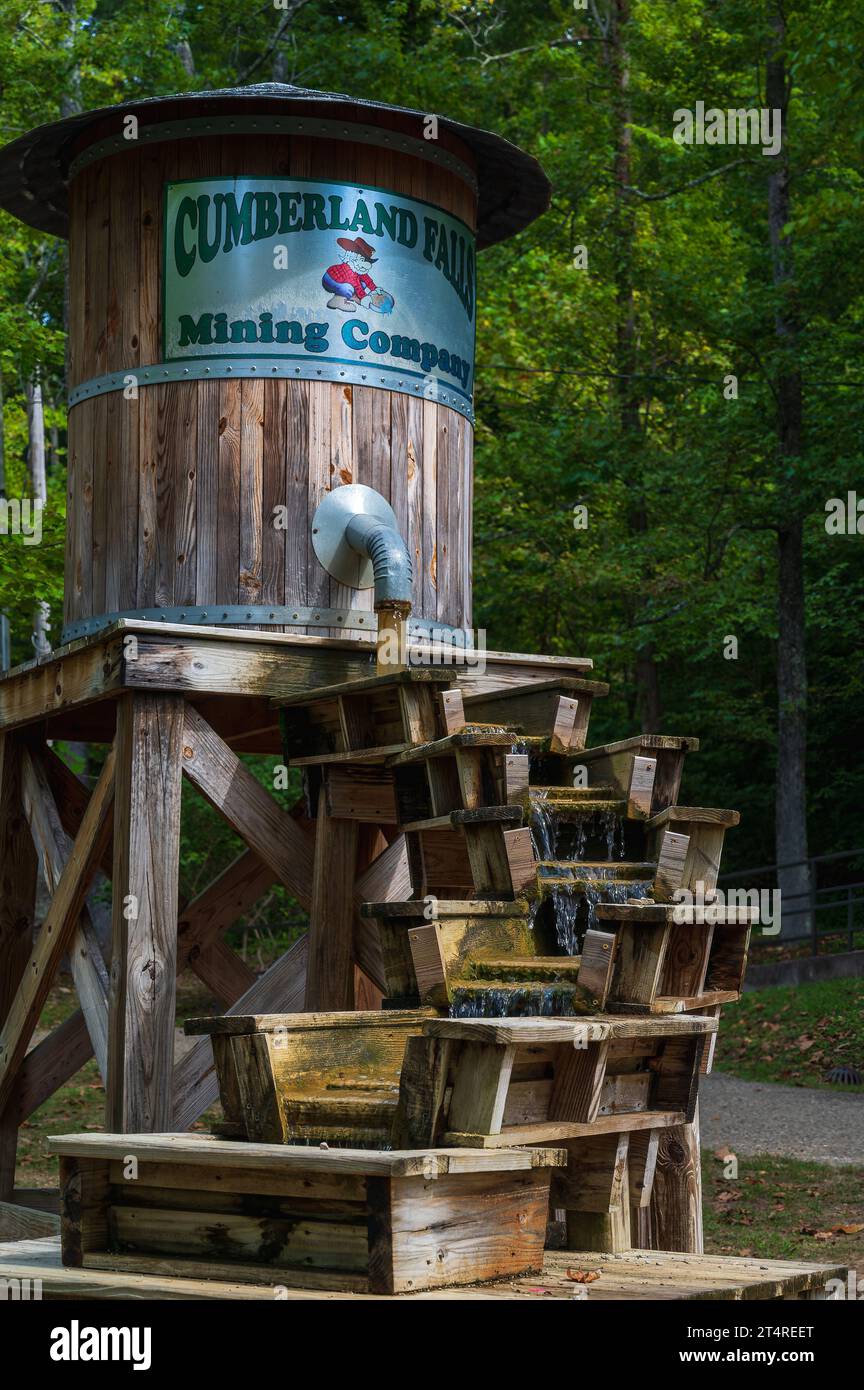 Burkesville, Kentucky - 14 settembre 2023: Divertente mostra la storia delle miniere minerarie del Kentucky Foto Stock