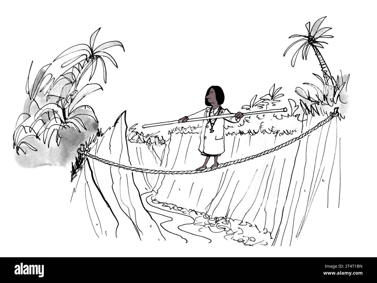 Il medico afro-americano ha ancora più sfide del normale in ospedale. Foto Stock