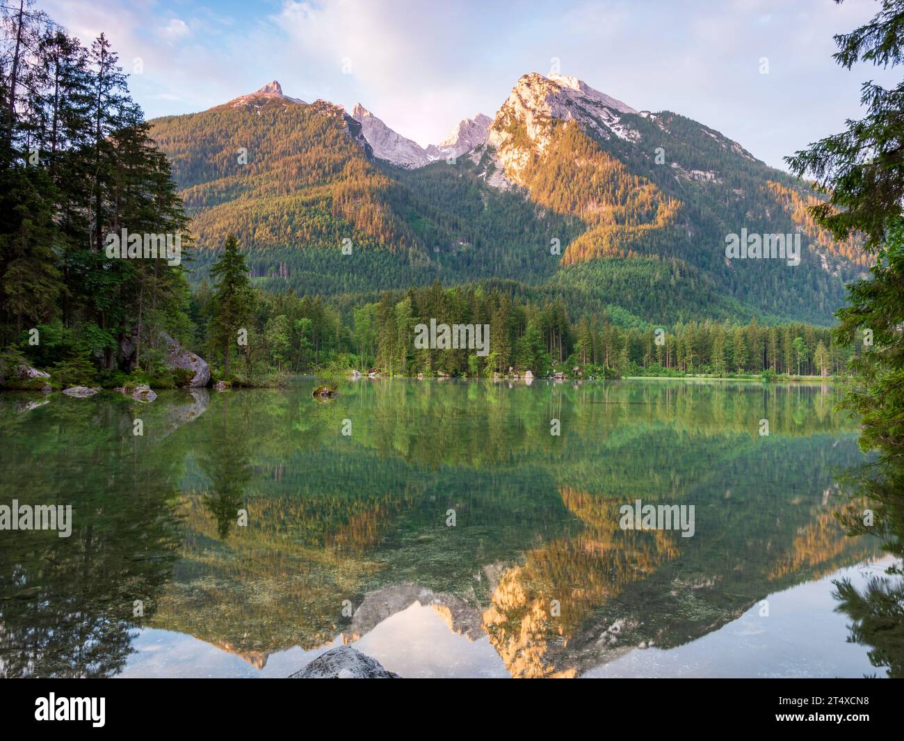 Monte Hochkalter nelle Alpi Berchtesgaden Foto Stock