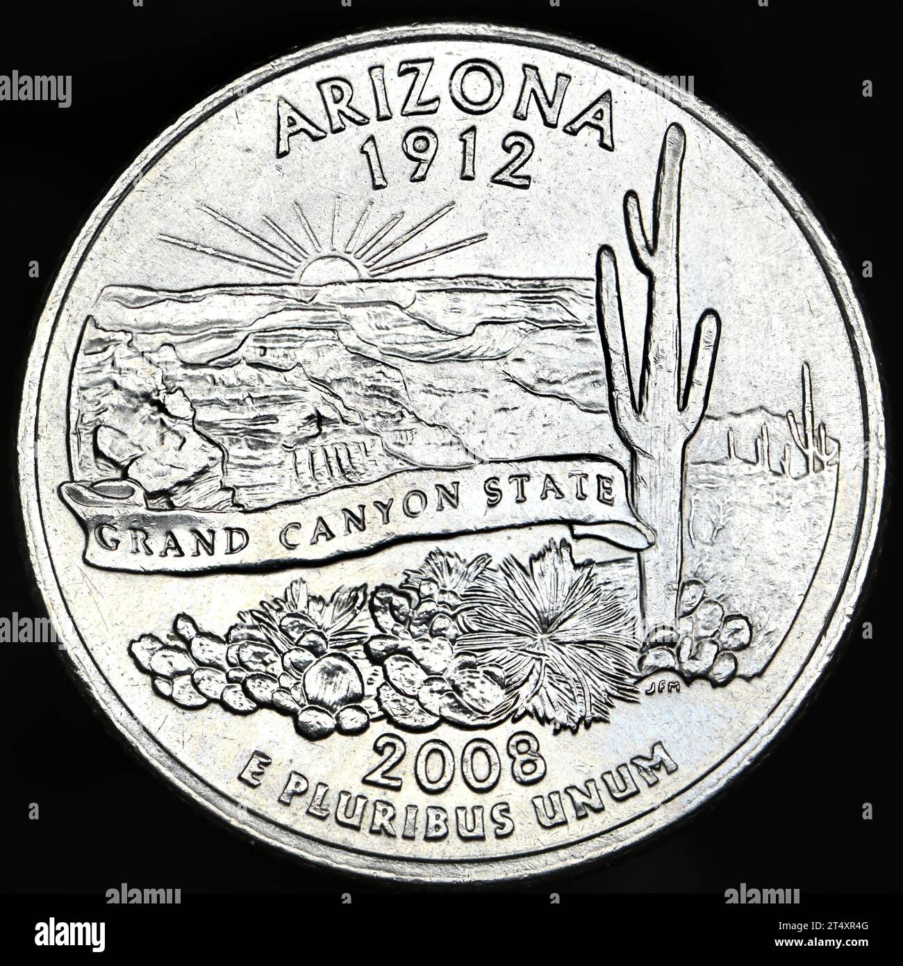 Dollaro USA commemorativo: Arizona (1912) Stato del Grand Canyon Foto Stock