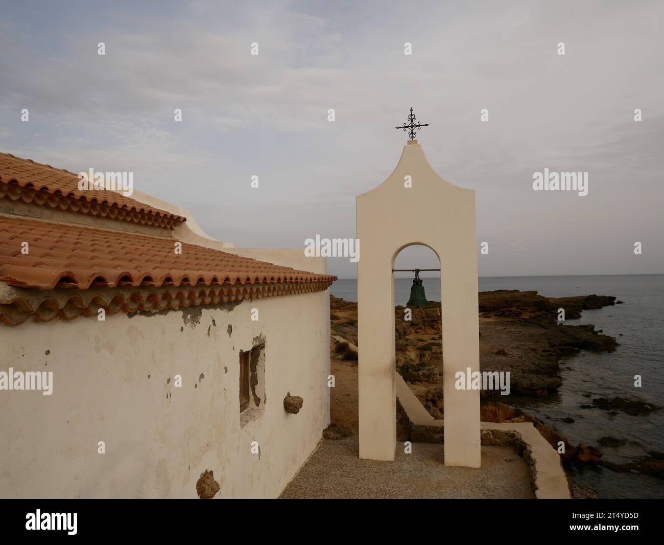 St Nicholas Church, St. Nicholas Beach, Zante, Grecia Foto Stock