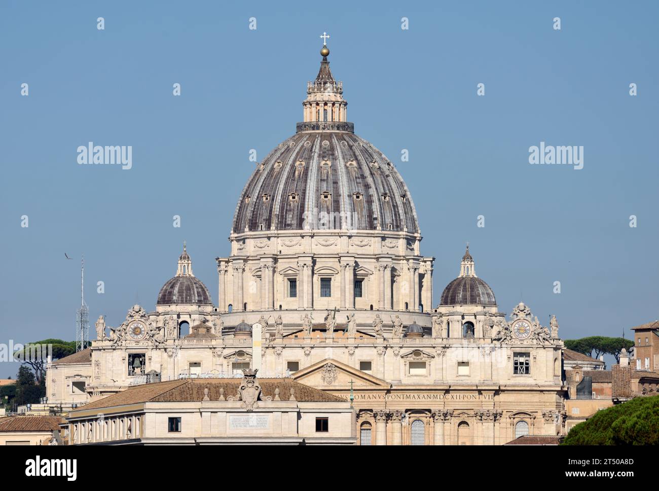 Cupola di San Pietro, Roma, Italia Foto Stock
