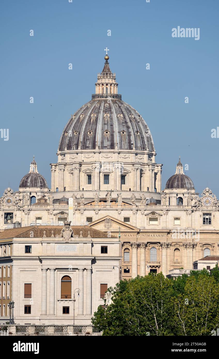 Cupola di San Pietro, Roma, Italia Foto Stock