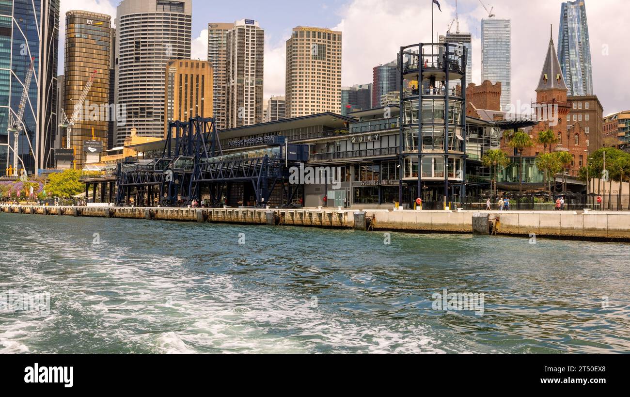 I passeggeri delle navi da crociera arrivano qui per visitare l'area del CBD di Sydney e vedere alcune delle attrazioni, Sydney, NSW, Australia Foto Stock