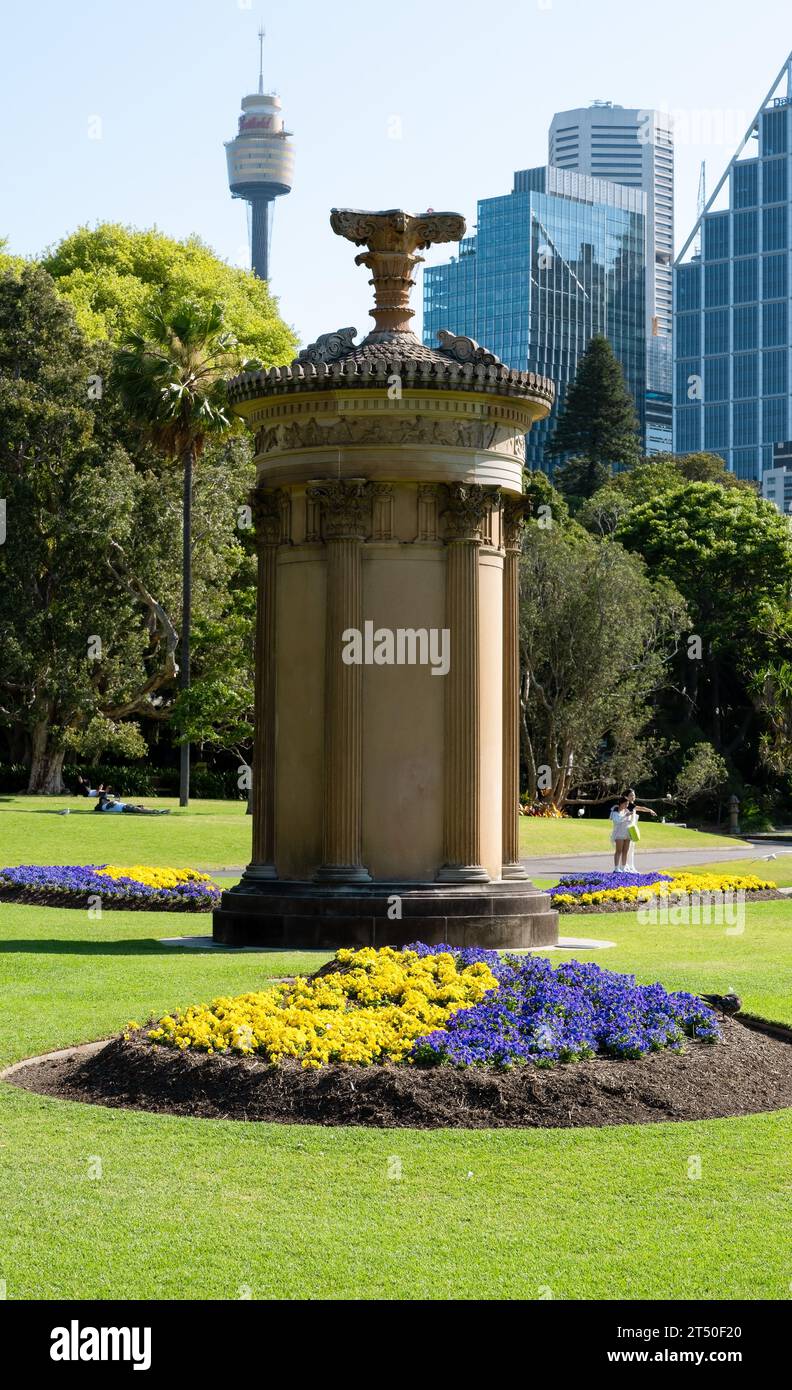 Choragic Monument of Lysicrates presso i Royal Botanical Gardens, Sydney, NSW, Australia Foto Stock