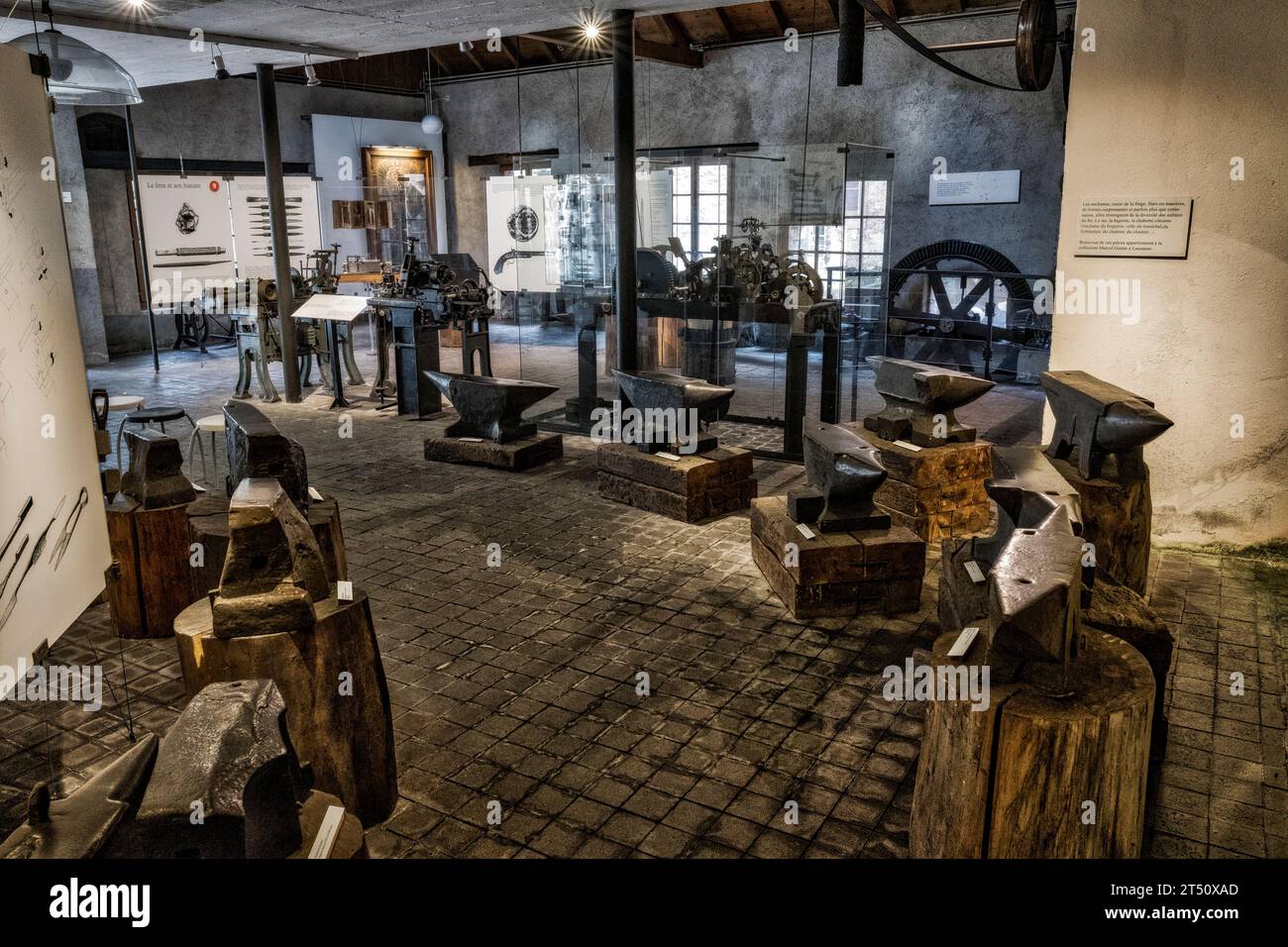 Museo del ferro e della ferrovia, Vallorbe, Svizzera Foto Stock