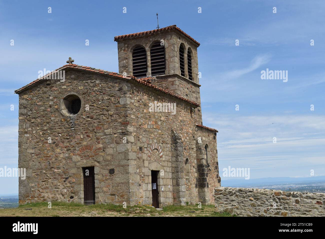 Chapelle Saint Vincent de Saint Laurent d'Agny Foto Stock