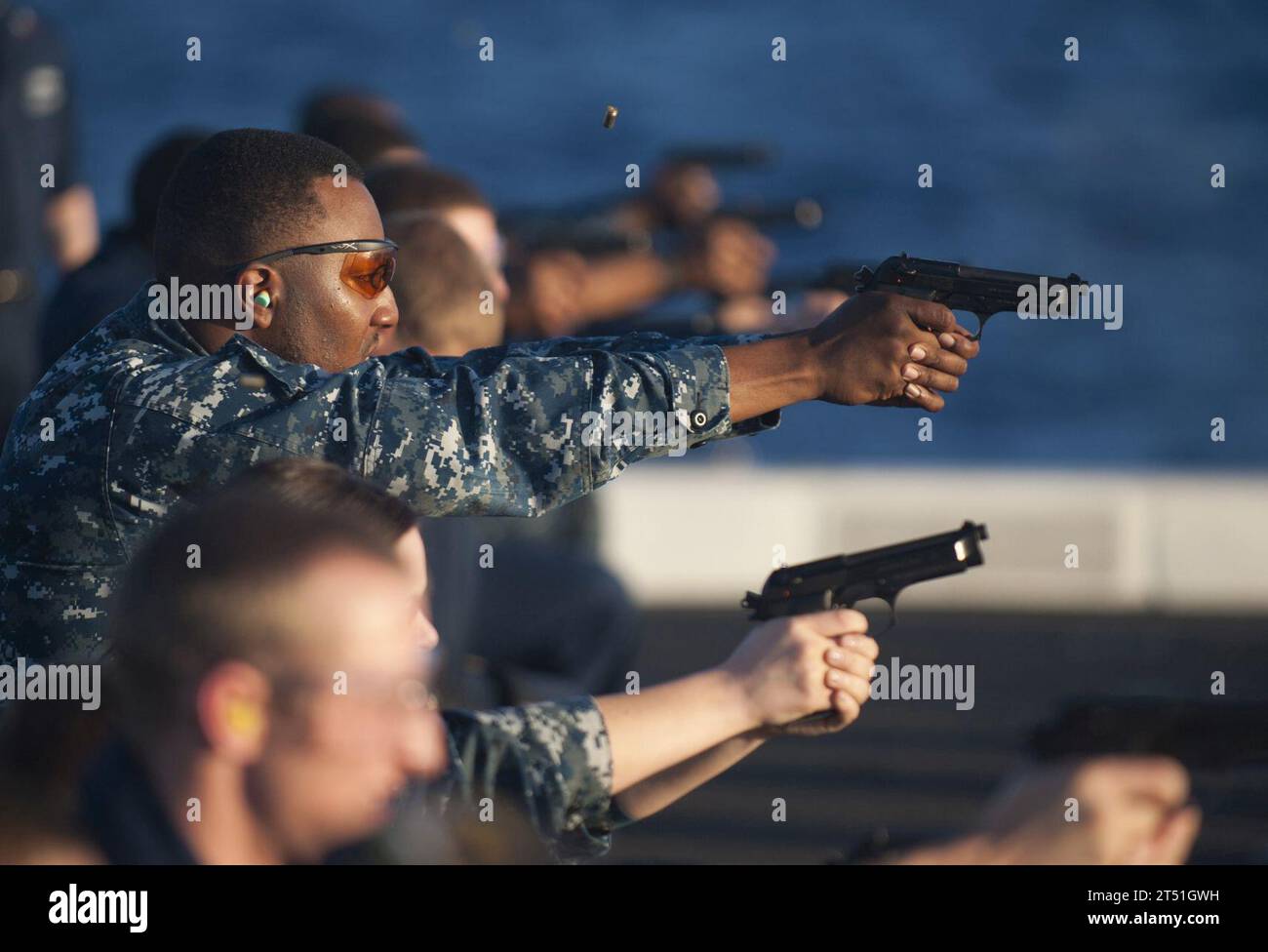 7th Fleet AOR, 11th MEU, Deployment, san diego, U.S. Navy, in corso, USS New Orleans Foto Stock