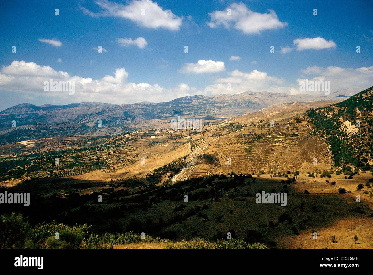 Alture del Golan, precedentemente territorio siriano occupato da Israele, Bernard Gotfryd, 1971 Foto Stock