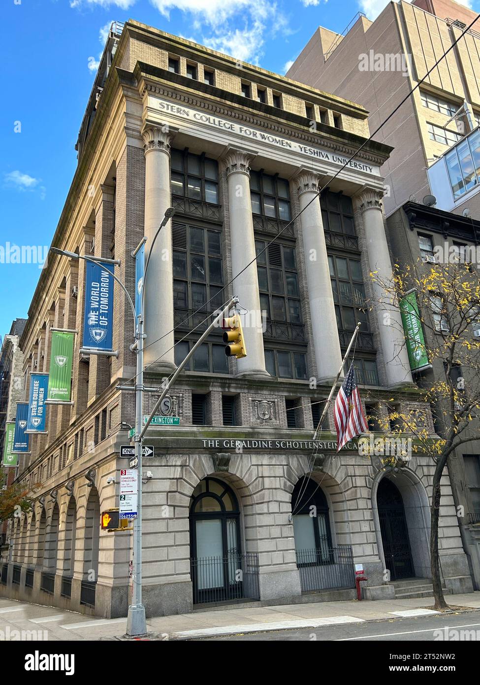 Stern College for Women, Yeshiva University, facciata dell'edificio, New York City, New York, USA Foto Stock