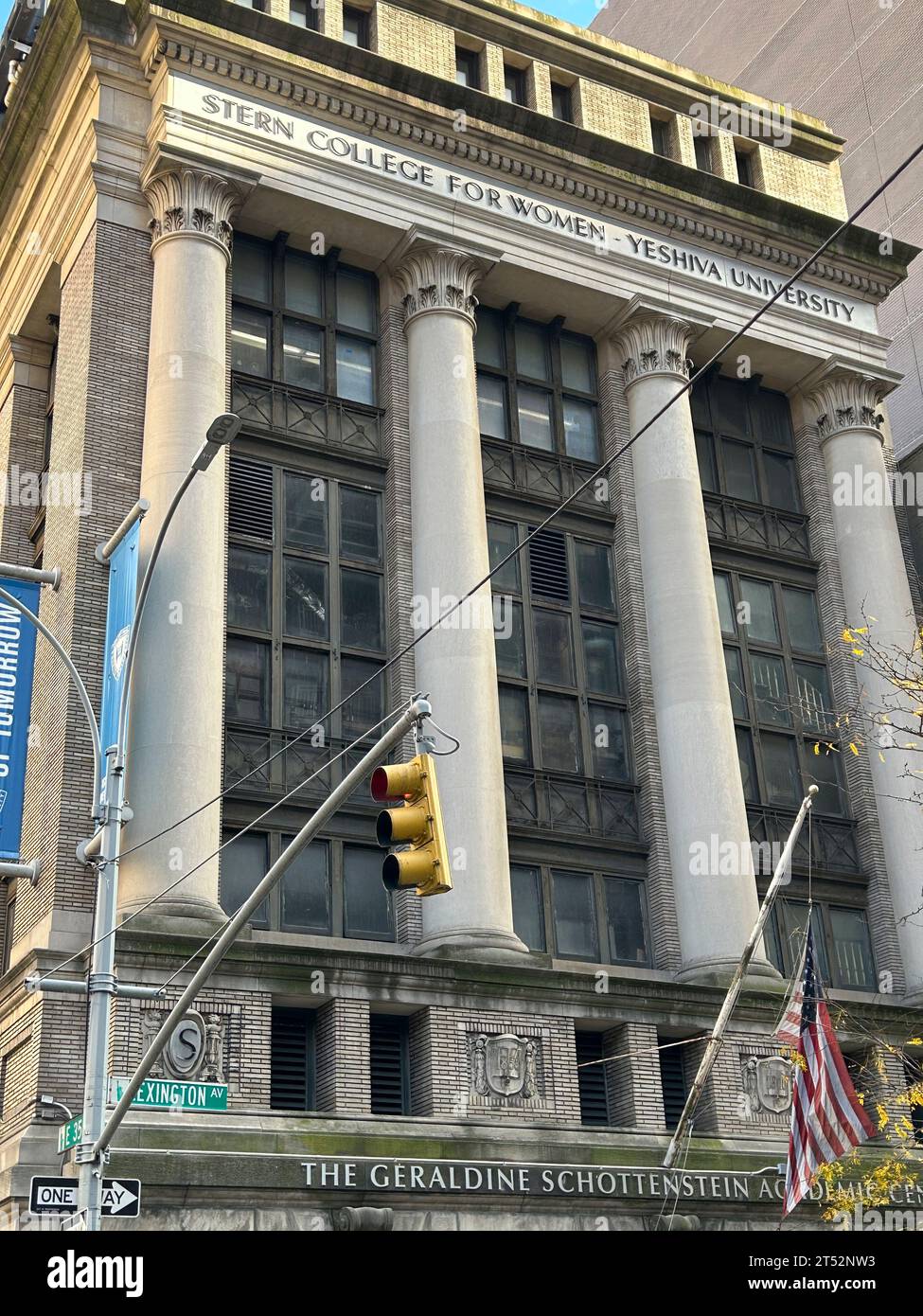 Stern College for Women, Yeshiva University, facciata dell'edificio, New York City, New York, USA Foto Stock