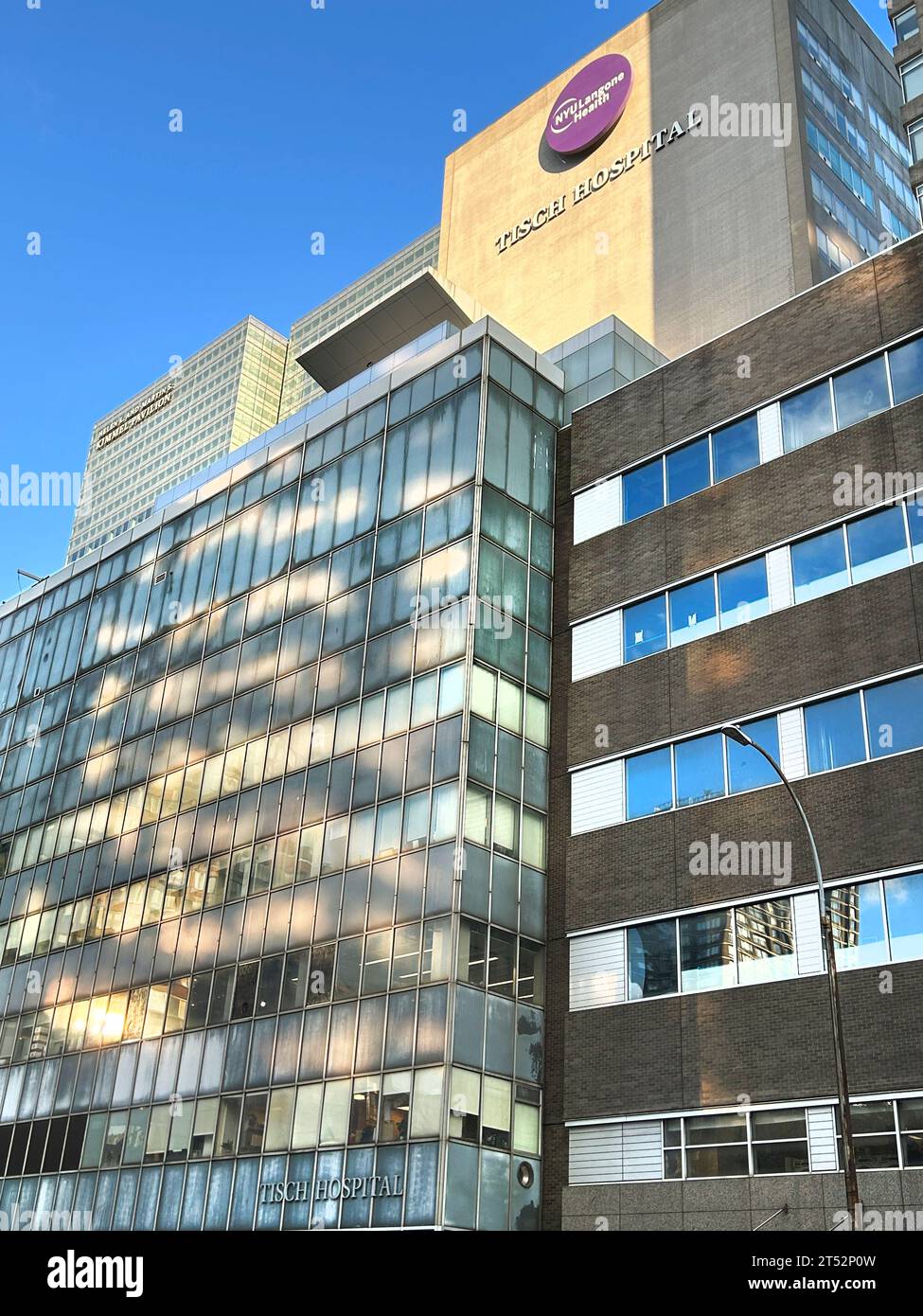 Tisch Hospital, NYU Langone Health, esterno dell'edificio, New York City, New York, USA Foto Stock