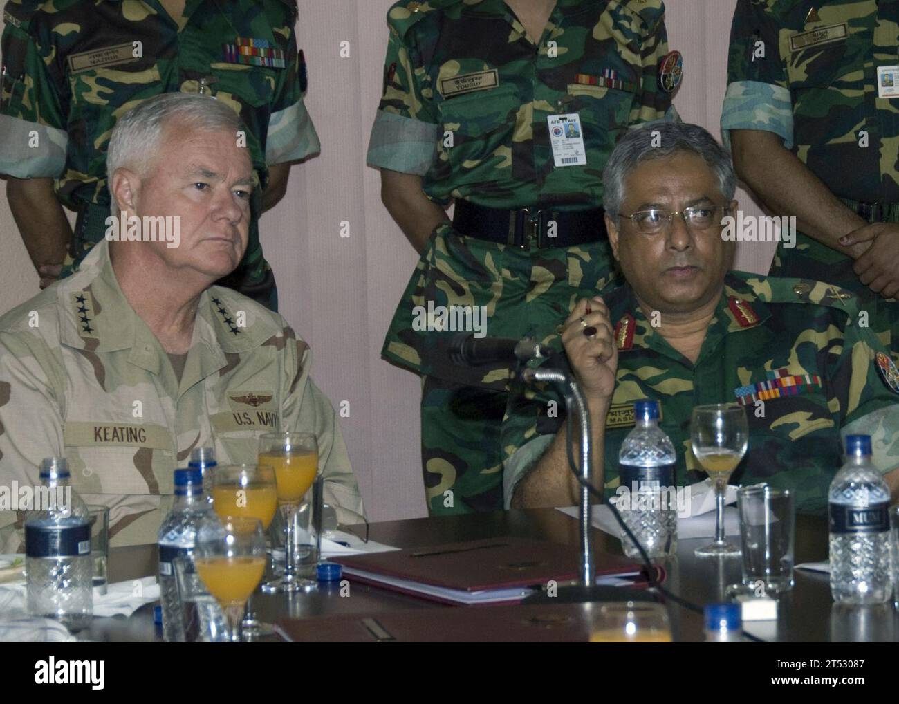 Comando della divisione armata, Bangladesh, comando centrale (CENTCOM), comandante, Cyclone Sidr, DHAKA, documento sui disastri, leader chiave, primo ministro, Direttore principale dello staff, U.S. Pacific Command Foto Stock