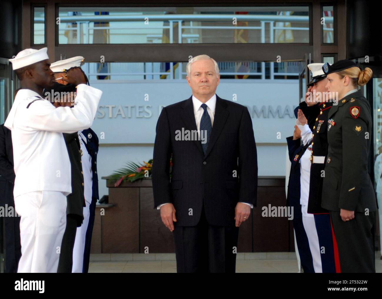 Cerimonia di assunzione del comando, CAMP SMITH, HAWAII, Segretario della difesa (SECDEF), U.S. Pacific Command, U.S. Pacific Fleet Band Foto Stock