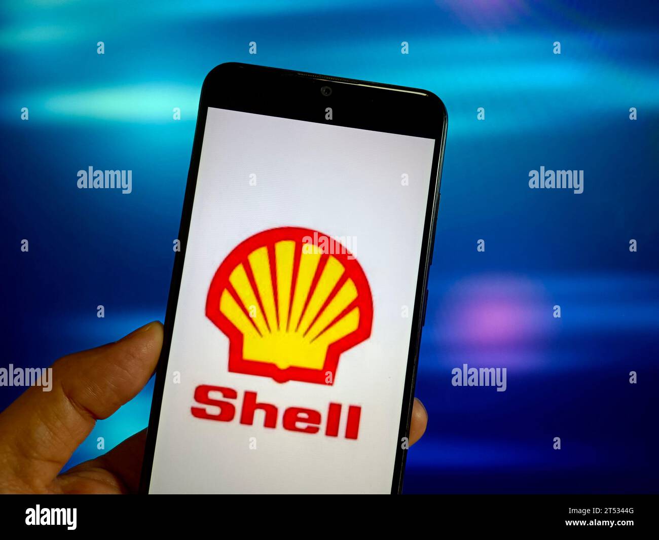 SUQIAN, CINA - 3 NOVEMBRE 2023 - Photo Illustration Shell, Suqian, provincia di Jiangsu, Cina, 3 novembre, 2023. Foto Stock