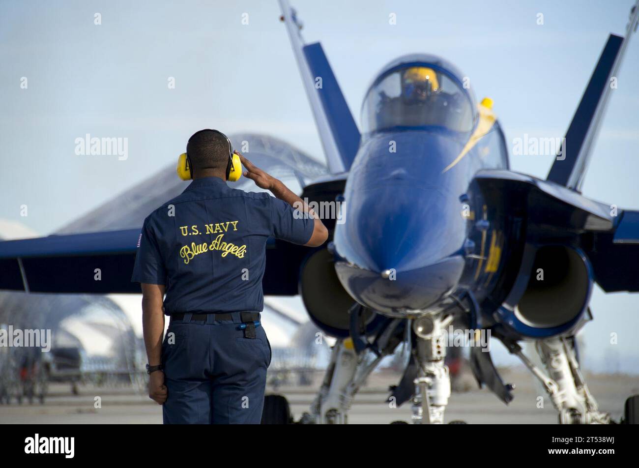 Blue Angels, California, El Centro, volo di orientamento, marinai, addestramento, U.S. Air Force Thunderbirds, U.S. Navy Foto Stock