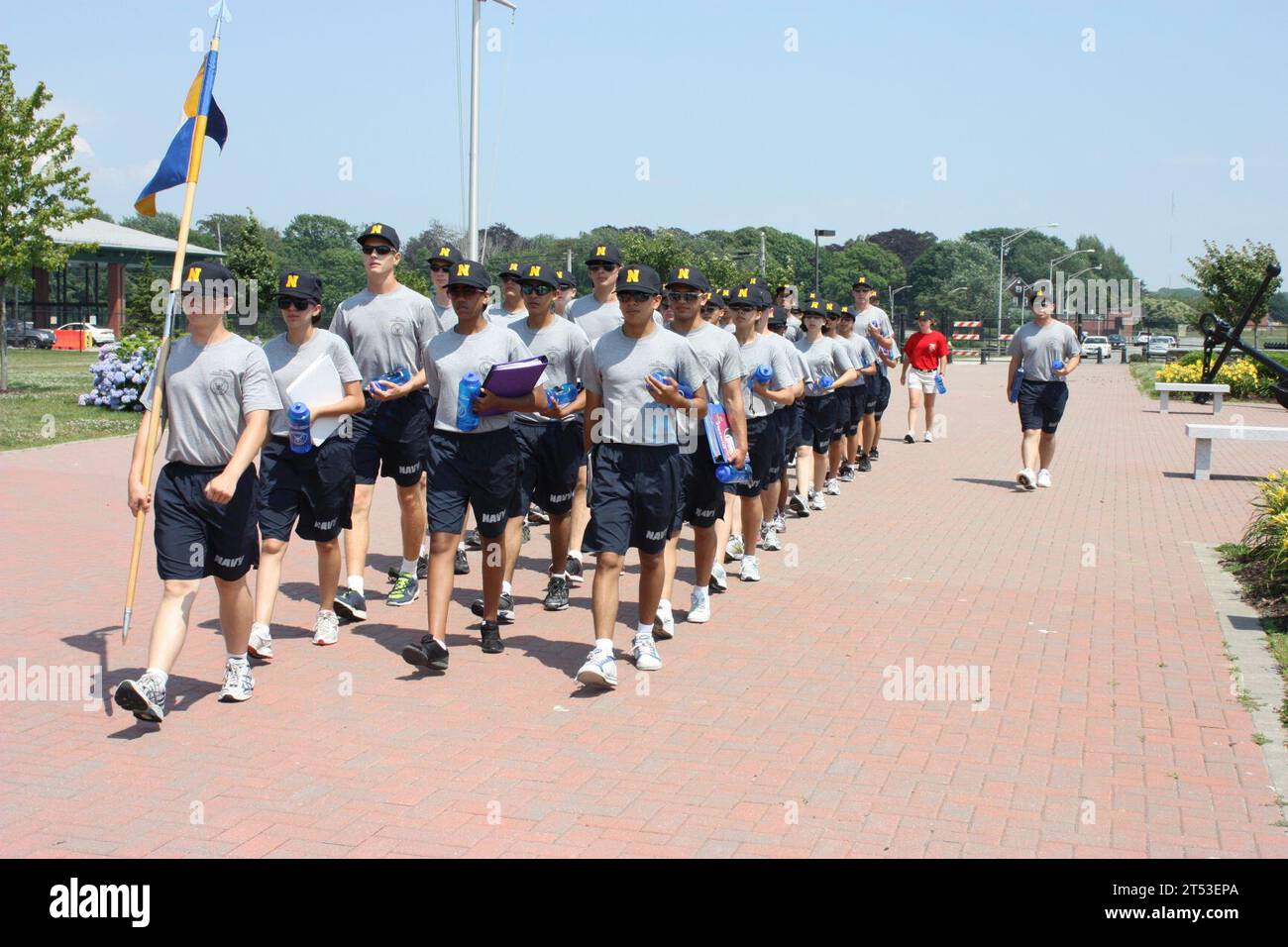 Cadets, LA/ST, Narragansett Bay, Naval Station Newport, Navy, Navy Junior ROTC, Navy Junior ROTC area 4 Leadership Academy, Navy Sailing Center and Marina, Sail Training, U.S. Navy Foto Stock