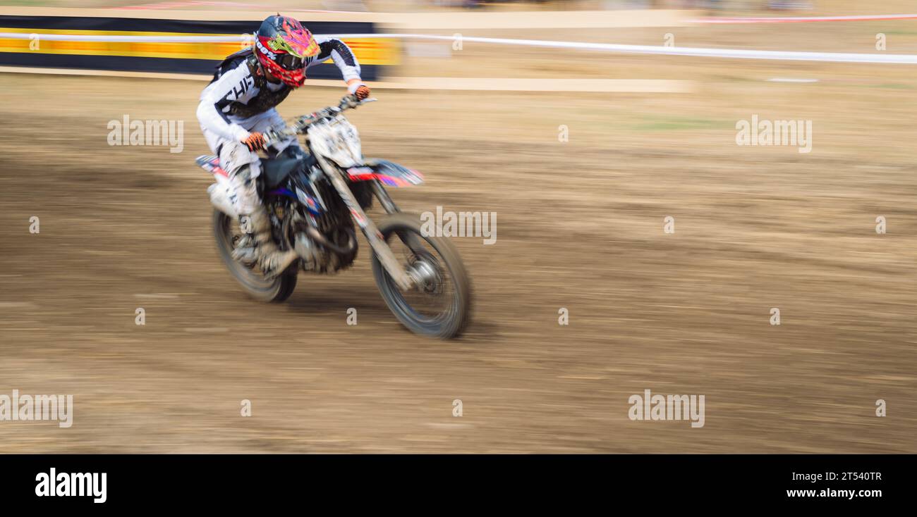 SVIZZERA, SCHMIEDRUED-WALDE AG - 19 AGOSTO 2023: 35. Motocross senza licenza Foto Stock