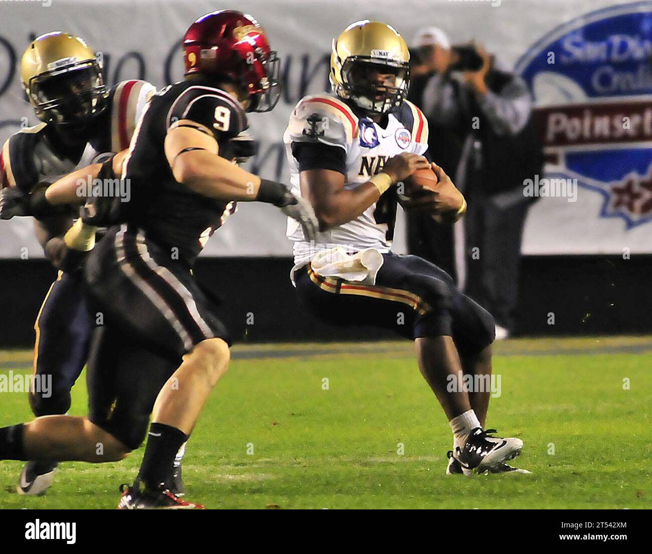 College, Football, Navy Midshipmen, Poinsettia Bowl, qualcomm, San Diego State University Foto Stock