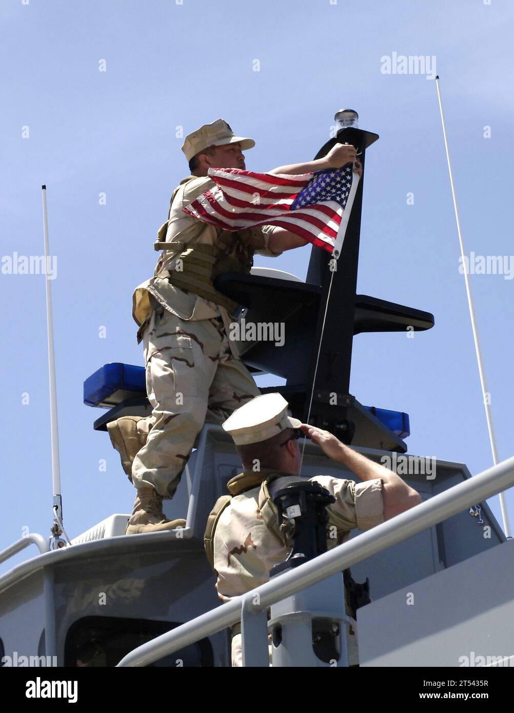 Colors, Maritime Security Squadron (MSRON) 9, People, Sailors Foto Stock