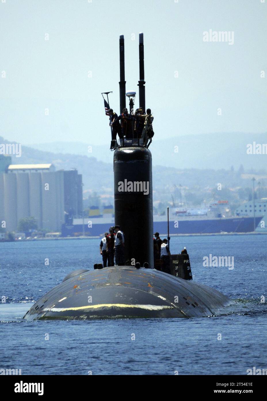 Creta, Grecia, classe Los Angeles, visita al porto, Souda Bay, ssn 756, sottomarino, uss scranton Foto Stock