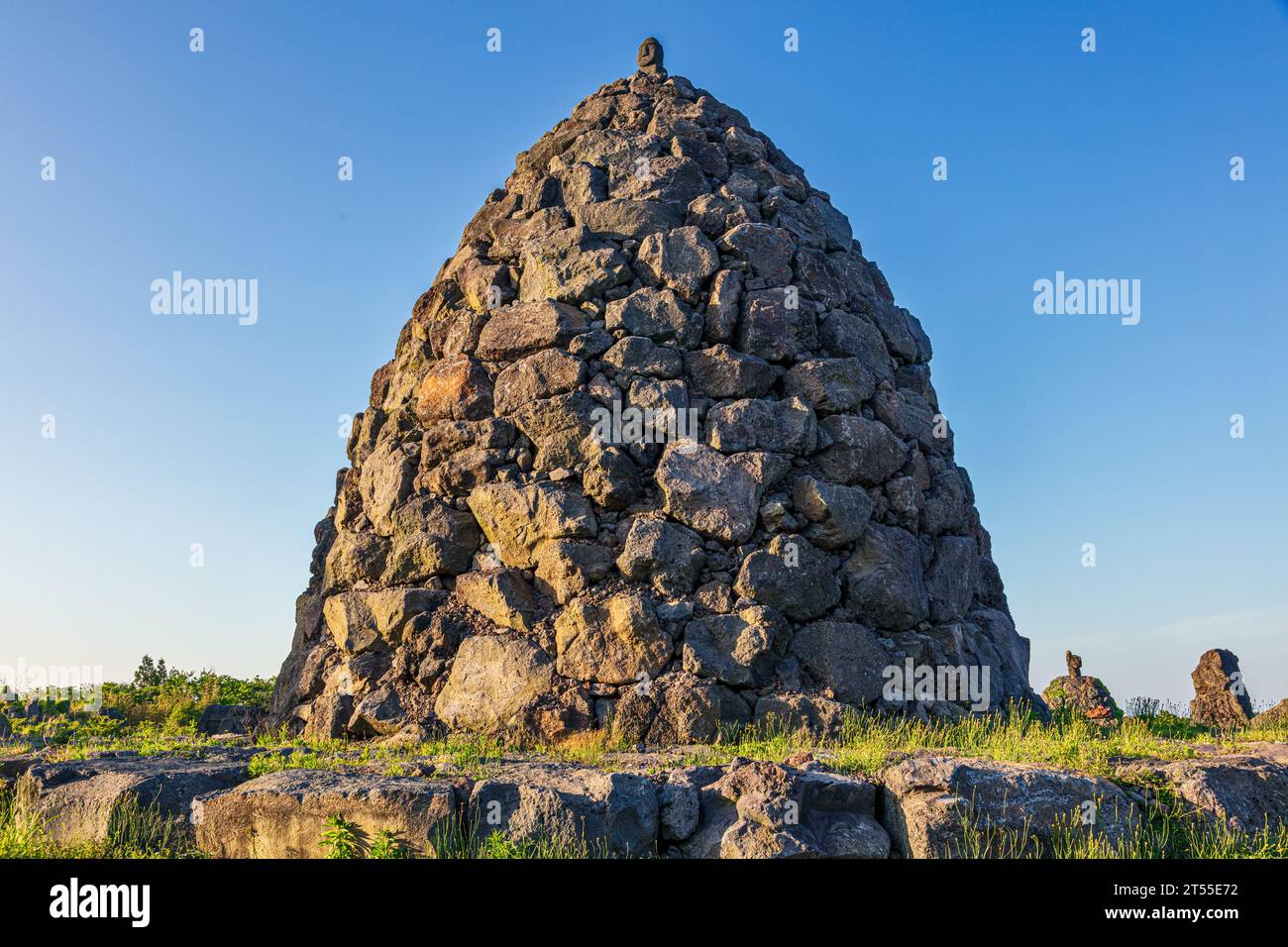 Jeju Stone Park sull'isola di Jeju, Corea del Sud Foto Stock