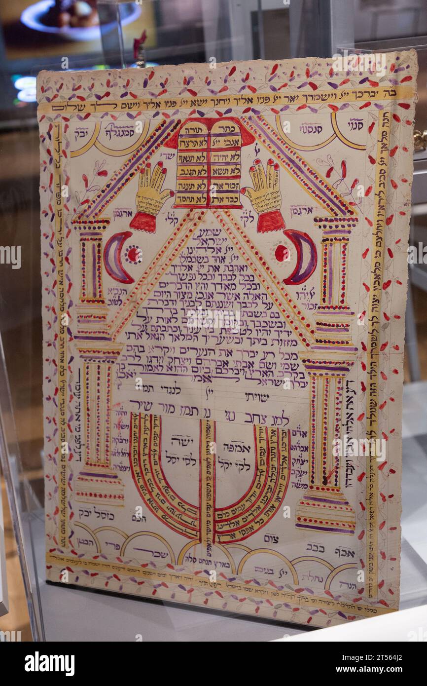 Tel Aviv, Israele - 27 ottobre 2023 - Anu, il Museo del popolo ebraico situato all'interno del campus dell'Università di Tel Aviv a nord di Tel Aviv, Israele. Foto Stock